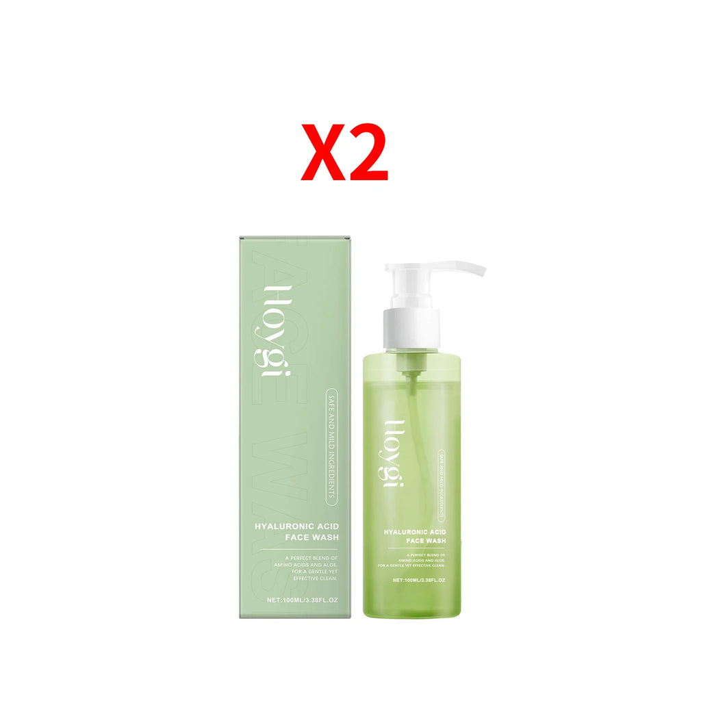 Hoygi Hyaluronic Acid Face Wash – Oil Control & Deep Cleanse Facial Cleanser Gel Oasis Select 2pcs