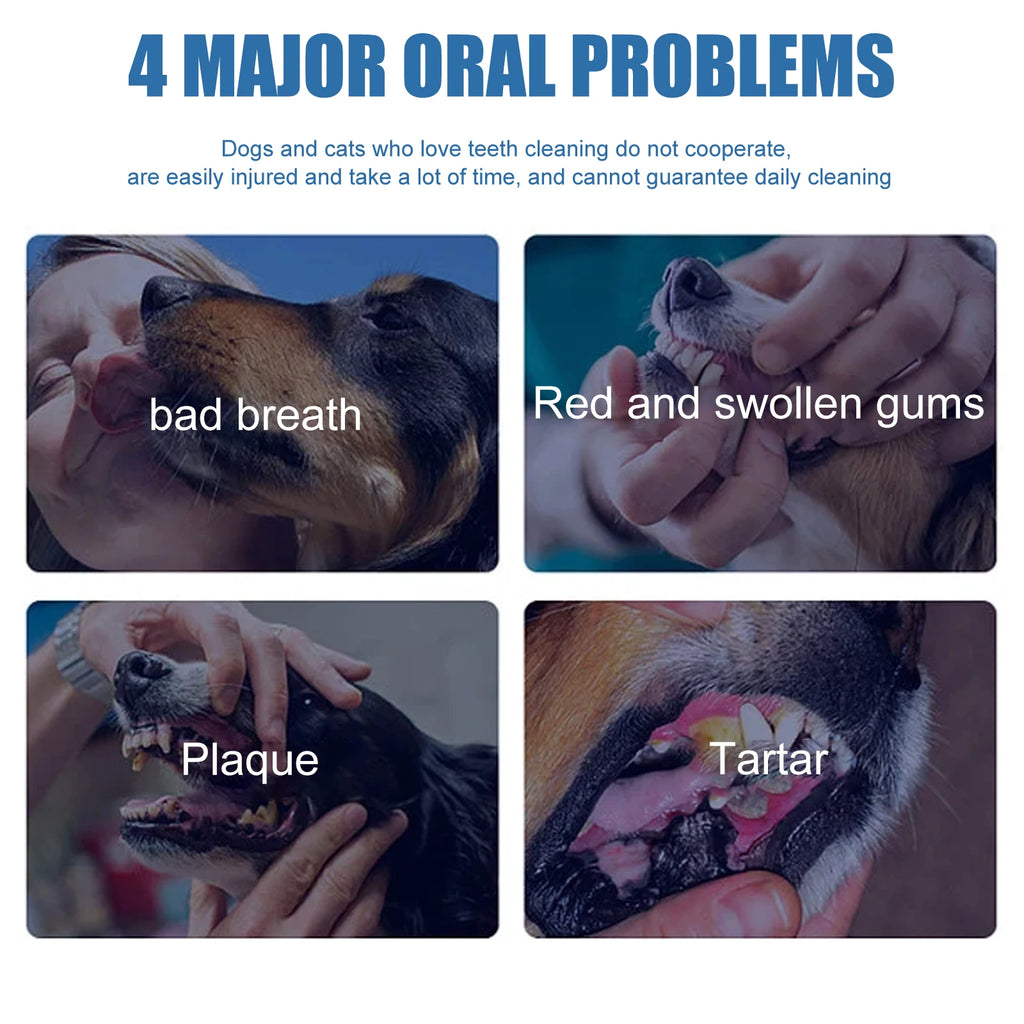 Pet Oral Tartar Remover Spray Deep Clenaing Yellow Teeth Eliminate Bad Breath Fresh Breath Whitening Teeth Pet Oral Foam Cleaner Oasis Select