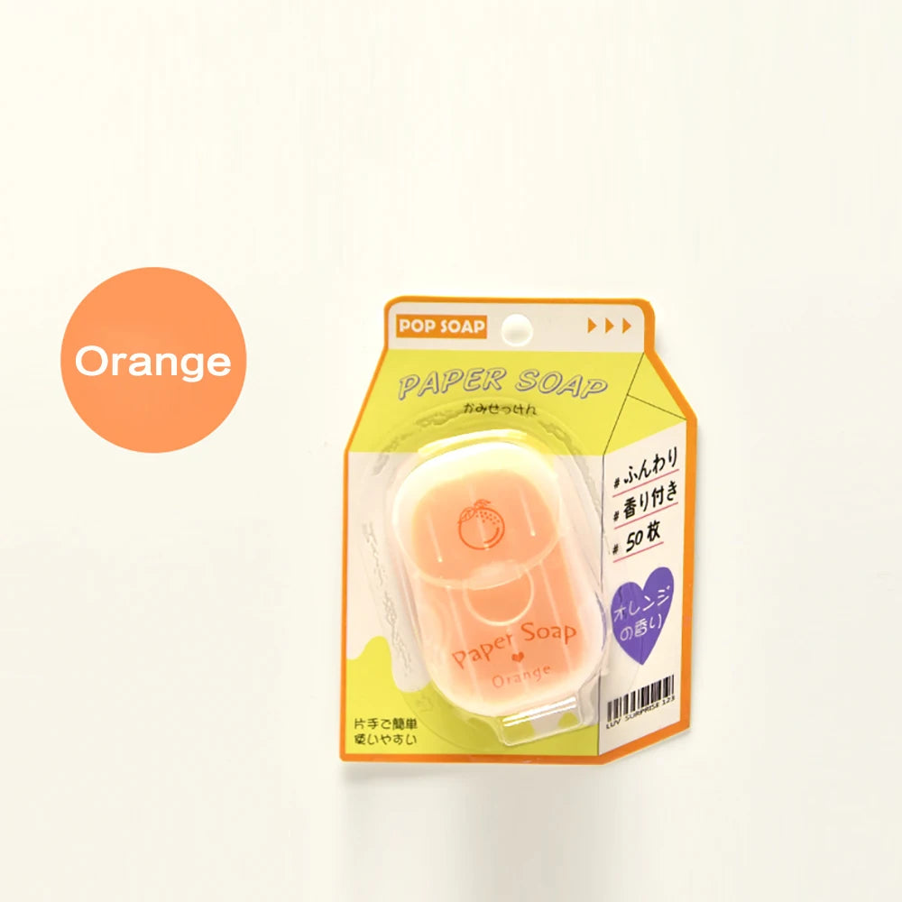 Portable Hand Soap Sheets for Travel – 50 Dissolving Sheets Dissolving Soap Sheets Oasis Select Orange