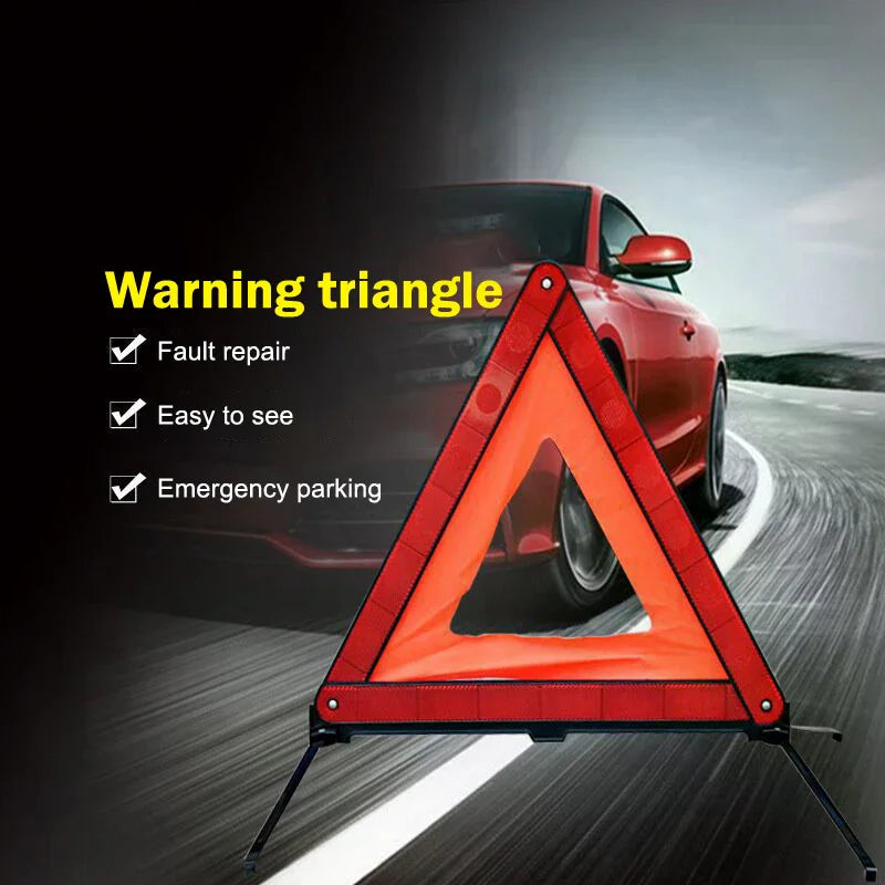 High Visibility Reflective Strips: Foldable Tripod Signs for Car Emergencies Oasis Select