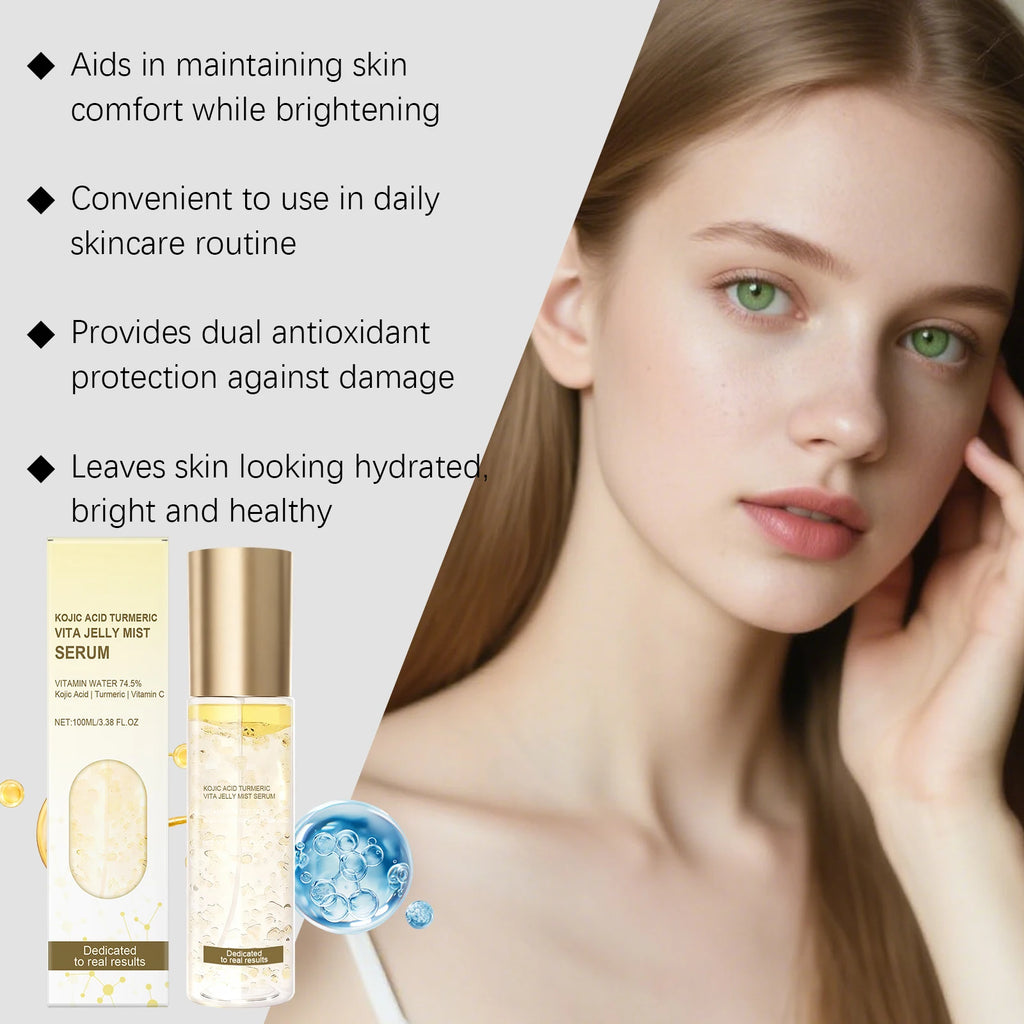 Jelly Mist Serum Brightening Firming Hydrating Face Spray Smoothing Facial Hyaluronic Acid Collagen Moisturizing Skincare Set Oasis Select