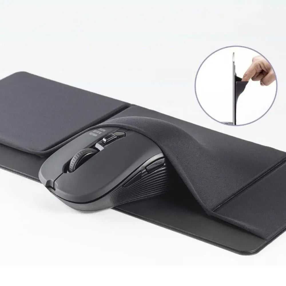 Pouch Holder Elastic Mouse Bag Storage Pouch Adhesive Laptop Back Storage Bag Organizer Holder Notebooks Back Organizer Work Oasis Select