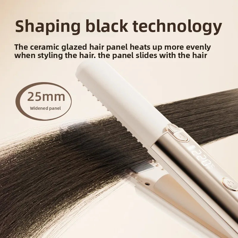 URGGU Wireless Mini Hair Straightener & Curler USB Charged
