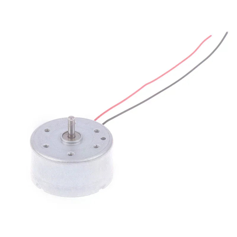 RF-300EA-1D390 DC 1.5V 3V 5V 6V 7250RPM Mini Mute 24mm Round Spindle Motor Precious Metal Brush Engine DIY Solar Power Toy Model Oasis Select