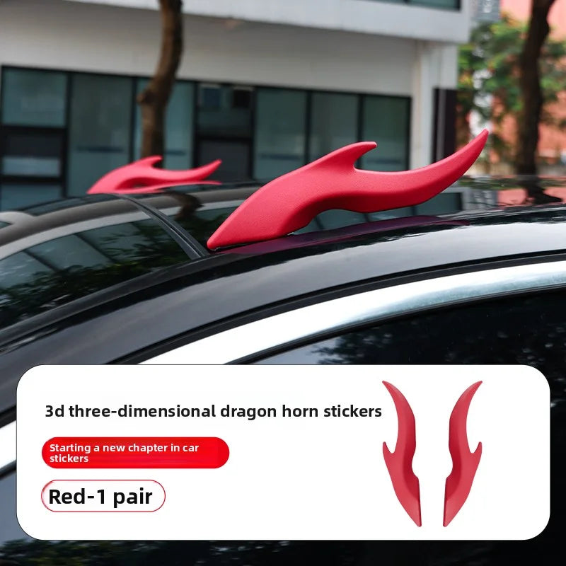 3D Dragon Horn Car Roof Sticker | SUV Truck Motorcycle Decor