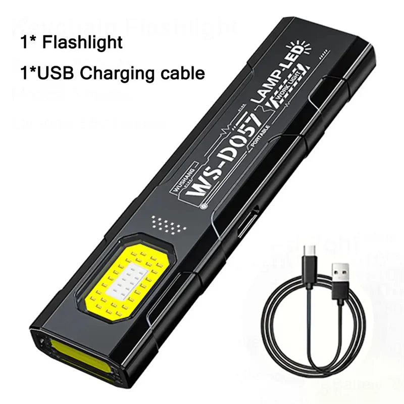 Mikenoon LED COB Keychain Flashlight | USB-C Rechargeable EDC