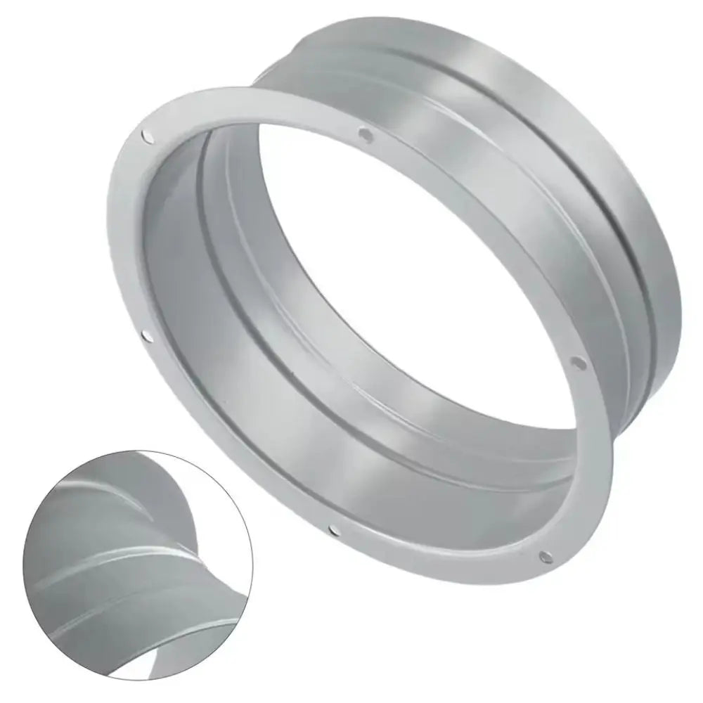 Metal Exhaust Duct Connector Flange Round 75-300mm Straight Flange Adapter High-temperature Resistant Pipe Air Vent Connector Oasis Select
