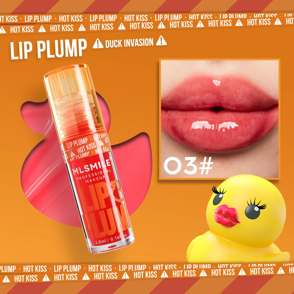 MLSMILE Mirror Lip Gloss Plumping Oil – Cute Duck, 4.8ml