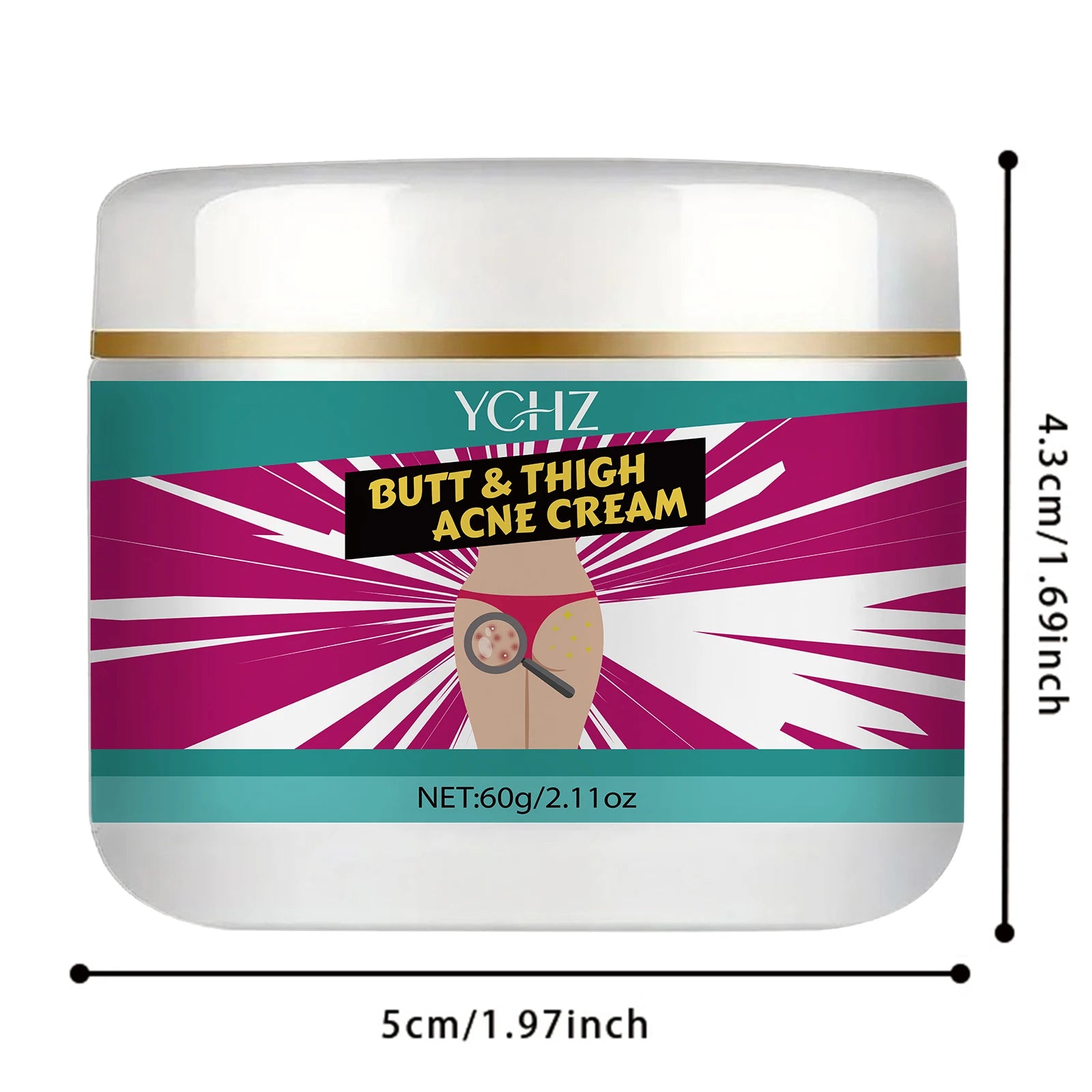 YCHZ Firming Butt Lifting Cream – Collagen & Niacinamide 60g