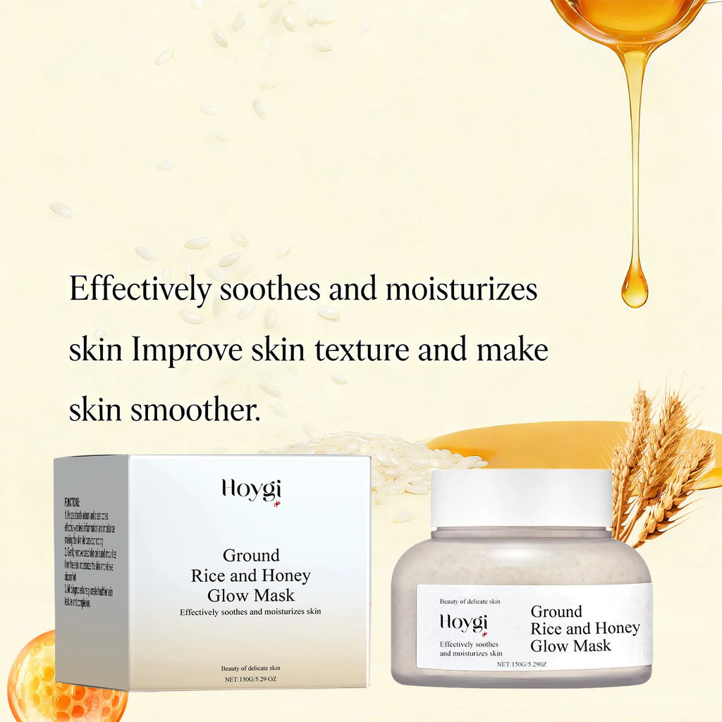 Hoygi Rice Honey Face Mask Pore Minimizing Oil Balancing Repairing Soothing Softening Skin Revitalizing Cleansing Mud Mask 150g Oasis Select