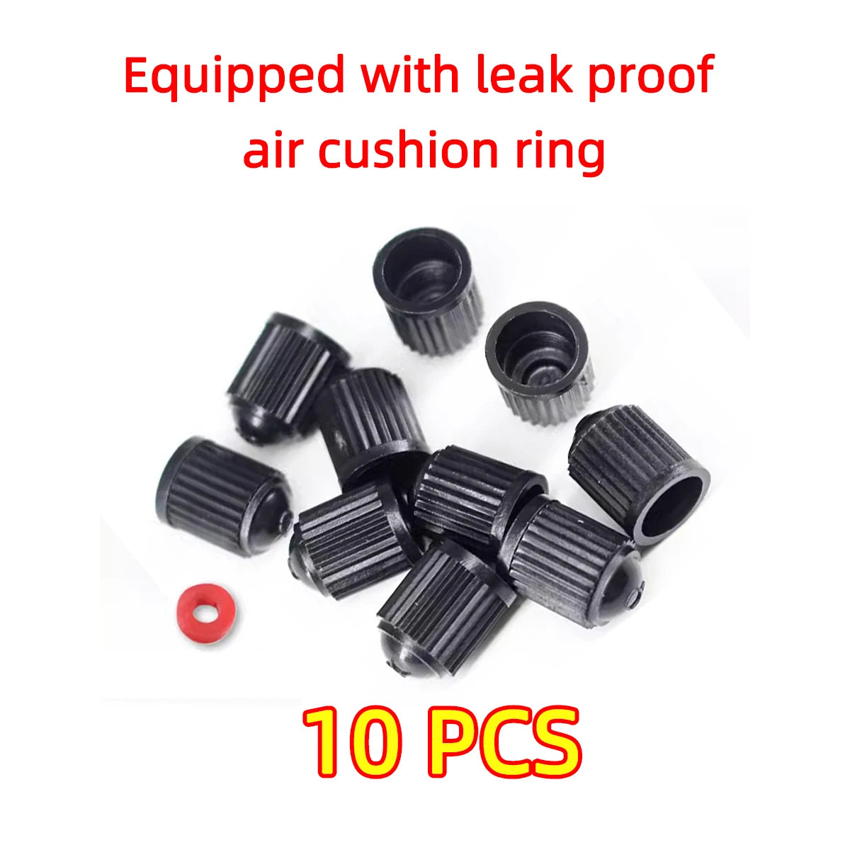 Tire Stem Valve Caps with Rubber Ring Universal Stem Covers rucks Airtight Seal Heavy Duty Cap Decor Covers Dome Shape Dust Oasis Select 10pcs