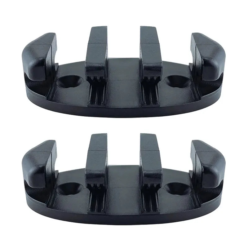 Marine Nylon Plastic Marine Zig Zag Anchor Trolley Cleat Rope Device Kayaks Canoes Boat Decks Replacement Rowing Accessories Oasis Select No Screws 2PC
