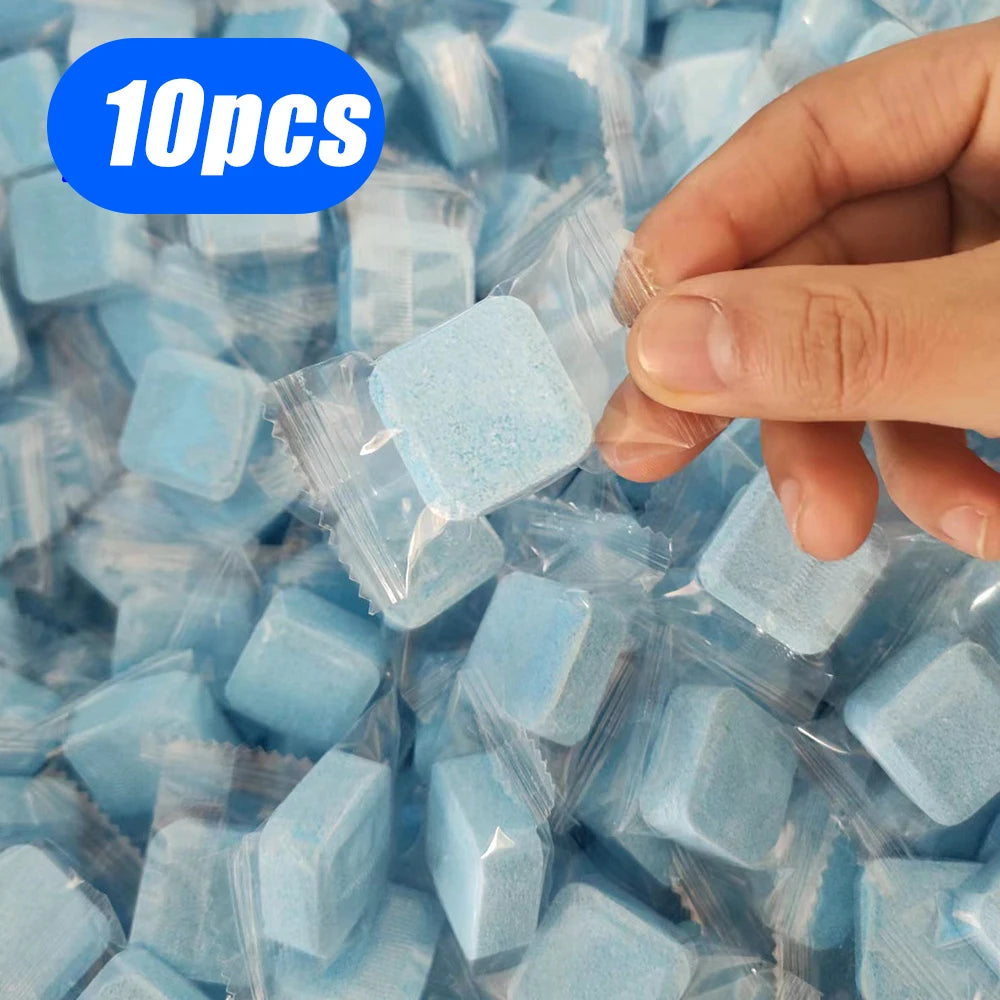 3-20Pcs Toilets Cleaning Effervescent Tablet Toilet Cleaner Deodorant Remover Urine Stain Yellow Dirt Home Batnroom Cleaning Oasis Select AMTP-Blue-10pcs
