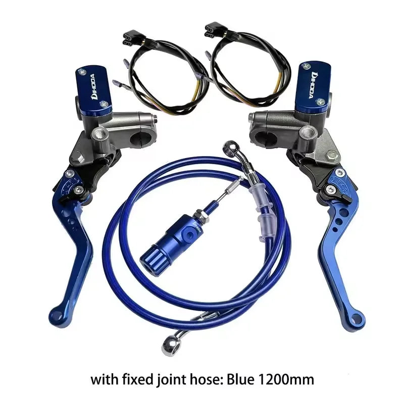 Direct push brake upper pump hydraulic clutch kit modification labor-saving clutch assembly accessories 14mm piston Oasis Select Blue