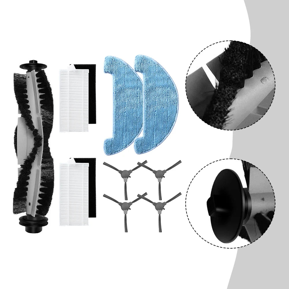Main Side Brush Filter Mop Cloth Kit For Polaris PVCR 1090 3200 Robot Vacuum Cleaner Accessories Replacement Parts Oasis Select