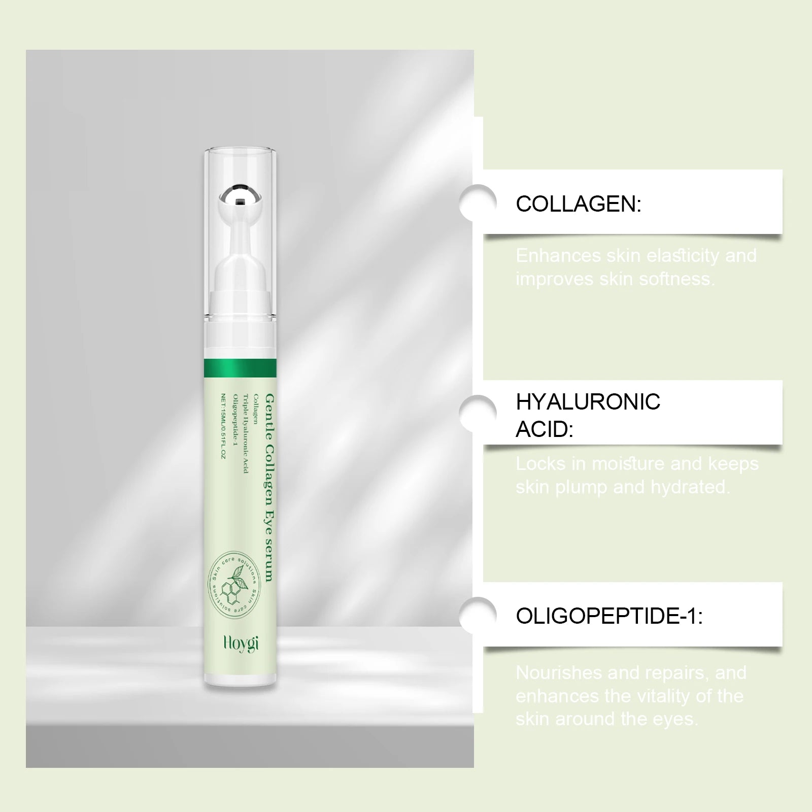Collagen Eye Serum Cream Anti Dark Circles Eye Bags Eyes Repair Brightening Tighten Under Lifting Roller Moisturizing Puffy Oasis Select