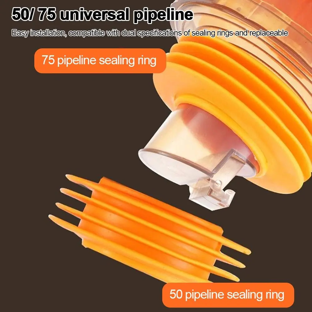 Useful Multi-port Sink Drain Pipe Adapter Anti-Odor 6 in 1 Washing Machine Floor Drain Multifunctional Sealing Plug Laundry Room Oasis Select
