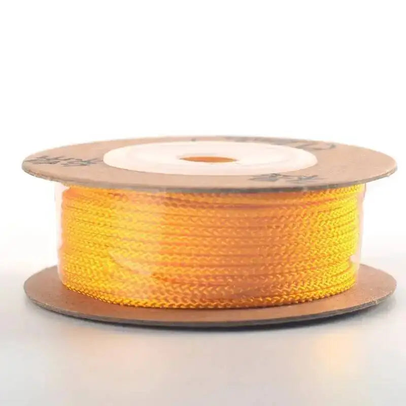 110meters 1mm Cotton Thread Hand Woven Cotton Wire/Cord/String/Rope for Braiding Bracelets Crafts Gift Box Packaging Oasis Select Golden Yellow 305 1.0mm 11m