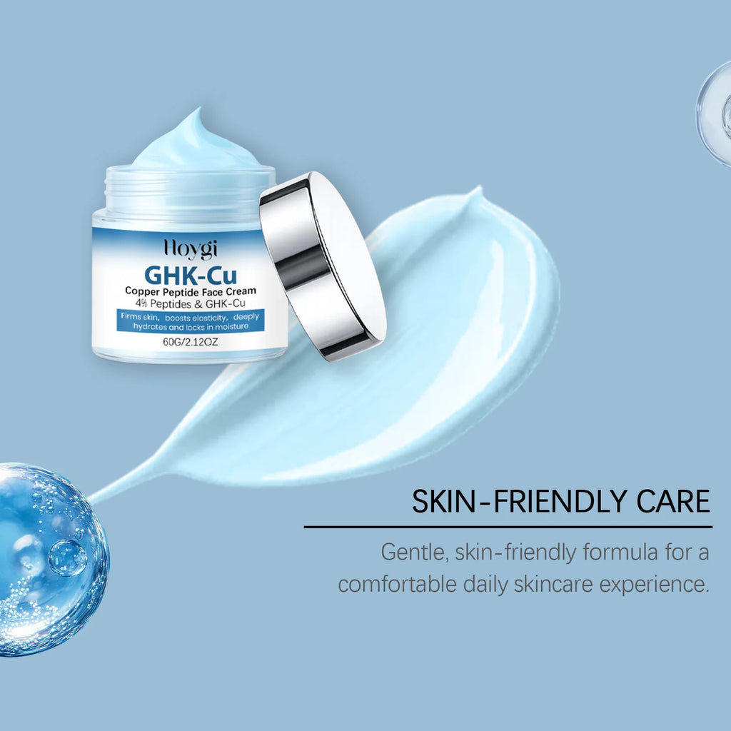 60g GHK-Cu Copper Peptide Face Cream Firming Elasticity Deep Hydration Long Lasting Moisturizing Daily Facial Care Oasis Select