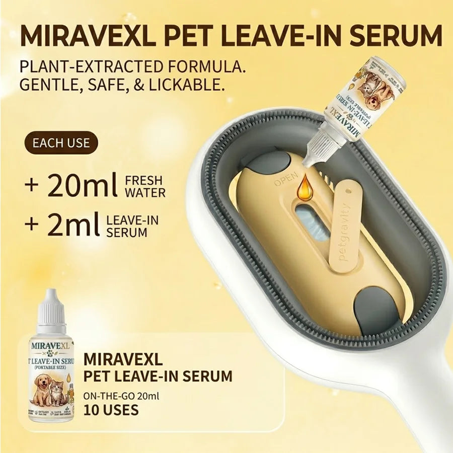 20ML Dog Cat Waterless Cleansing Serum Pet Leave-in Essence Deodorant Dry Shampoo Coat Grooming Conditioner Bath Supplies Oasis Select