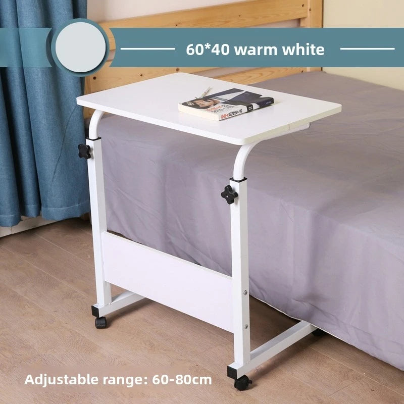 Computer desk Lazy table Desktop household bed Desk Simple small table Simple folding table Removable bedside table Durable Oasis Select Warm white 60x40