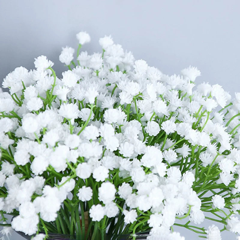 White Babys Breath Flowers Artificial White Fake Flowers Gypsophila DIY Floral Bouquets Arrangement Wedding Home Decor Oasis Select