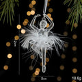Acrylic Christmas Crystal Pendant – Angel & Snowflake Ornament