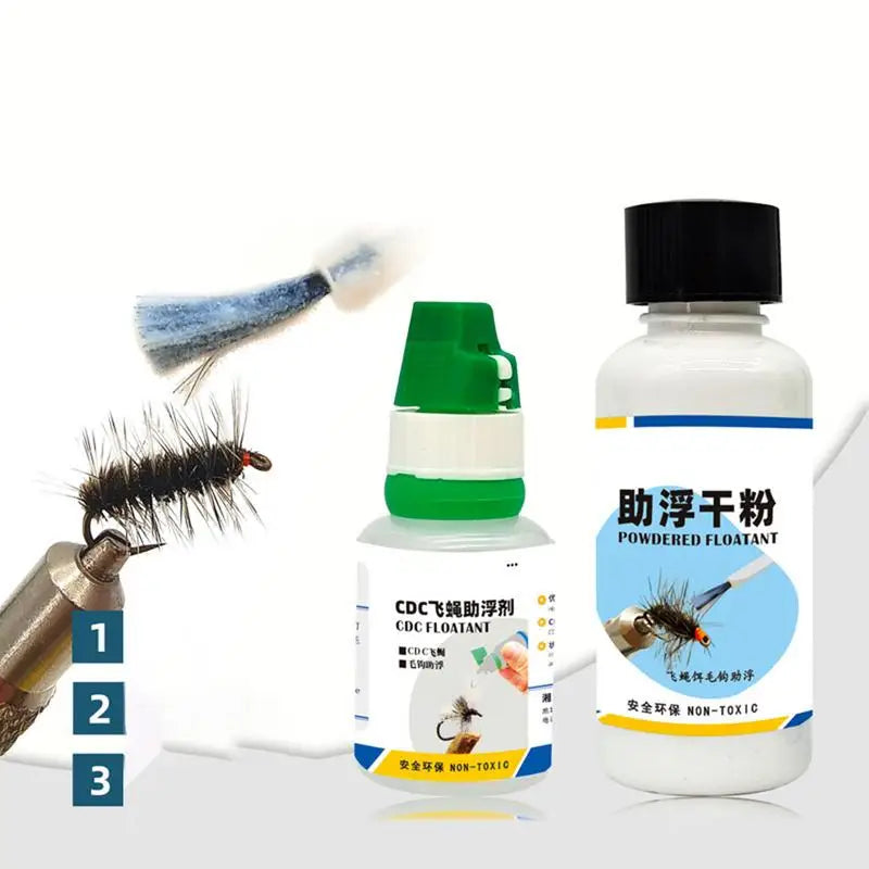 Dry Fly Floatant Powder Natural Hydrolyzable Extract Long Lasting Enhance Floating Effect Portable Fly Fishing Angling Tackle Oasis Select