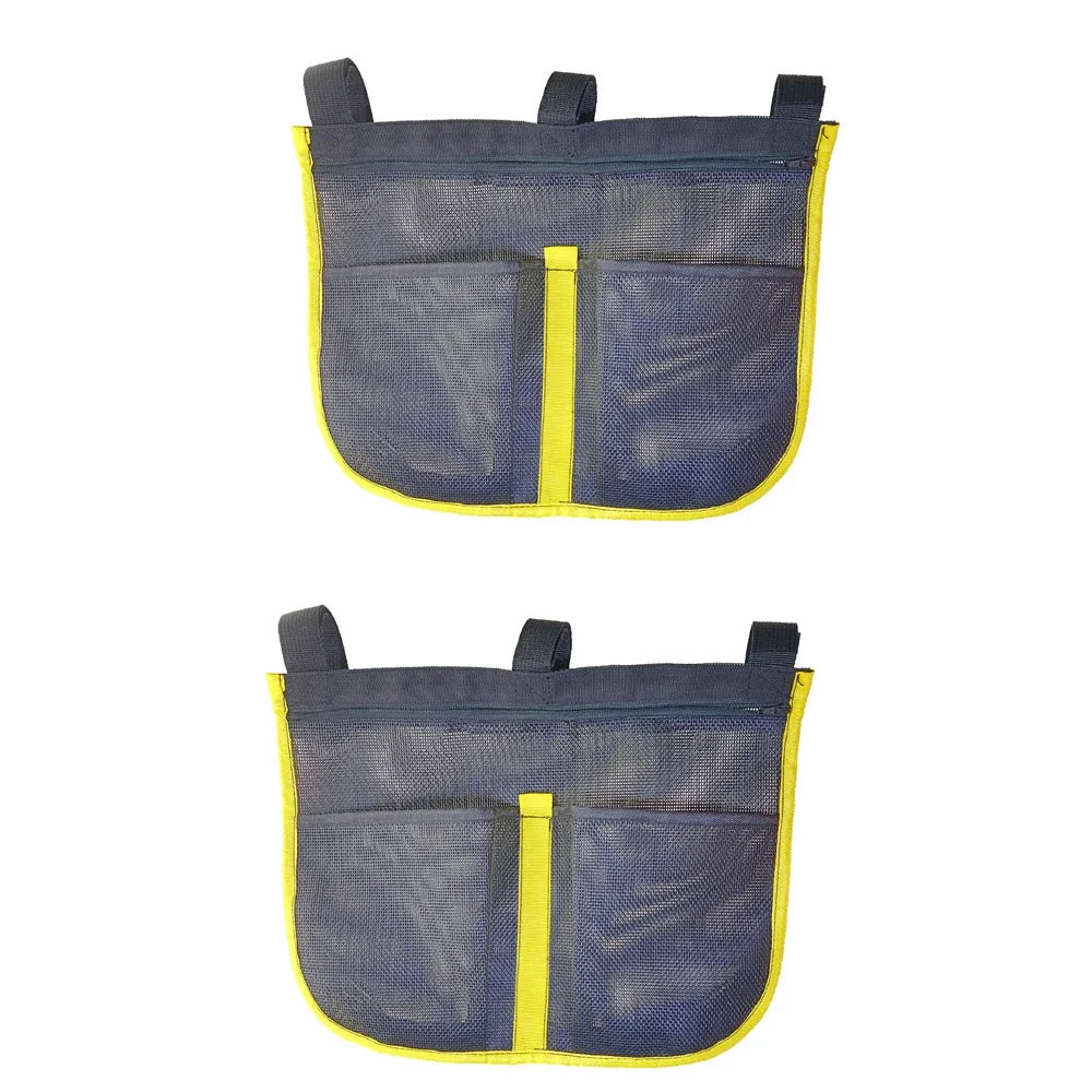 Anti-UV Boat Fishing Dock Rail Mesh Pouch Storage Bag for Kayak Marine Yacht Boat Fishing Handrail Stash Pocket Oasis Select 2 Piece