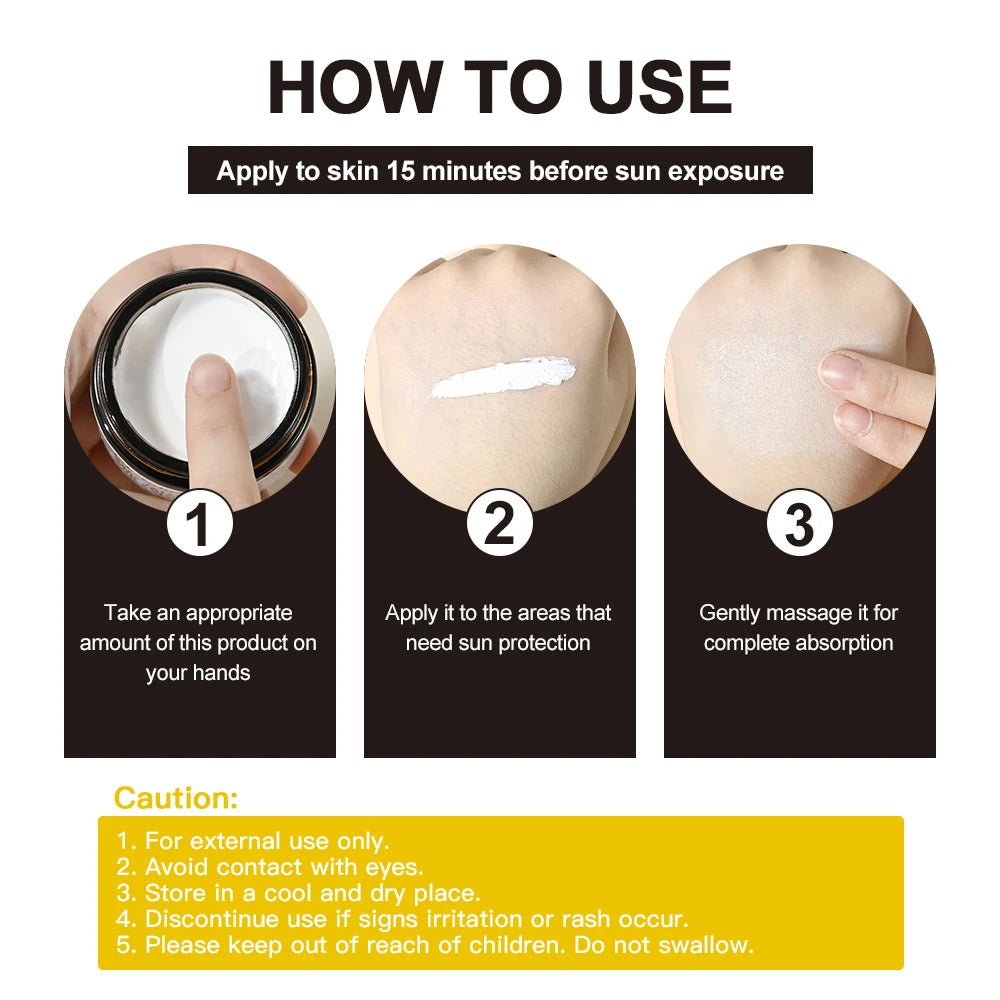 Sunscreen Makeup Beef Tallow and Zinc Sun Balm Sun Protection Moisturizing and Antioxidant Care for Your Skin Oasis Select