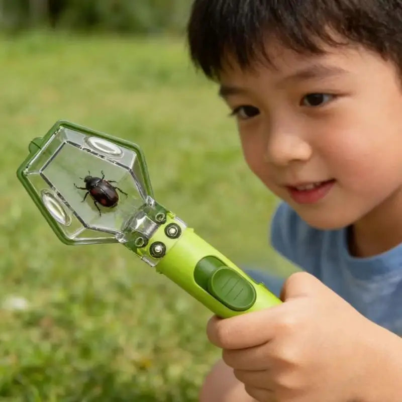 Kids Magnifying Glass Viewer Box, Bug Catcher Observation Container, Outdoor Nature Exploration Educational Science Toy Oasis Select