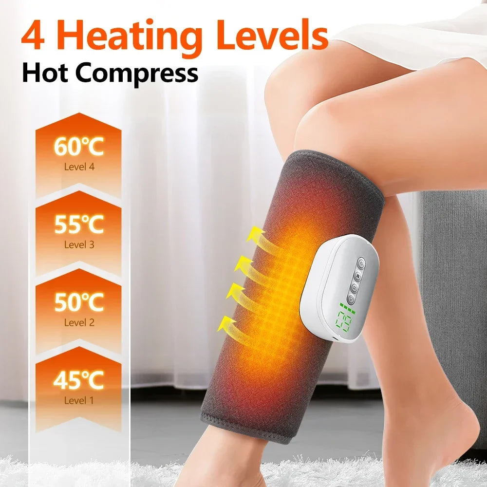 Hailicare Air Compression Calf Massager with Heat | 4 Modes