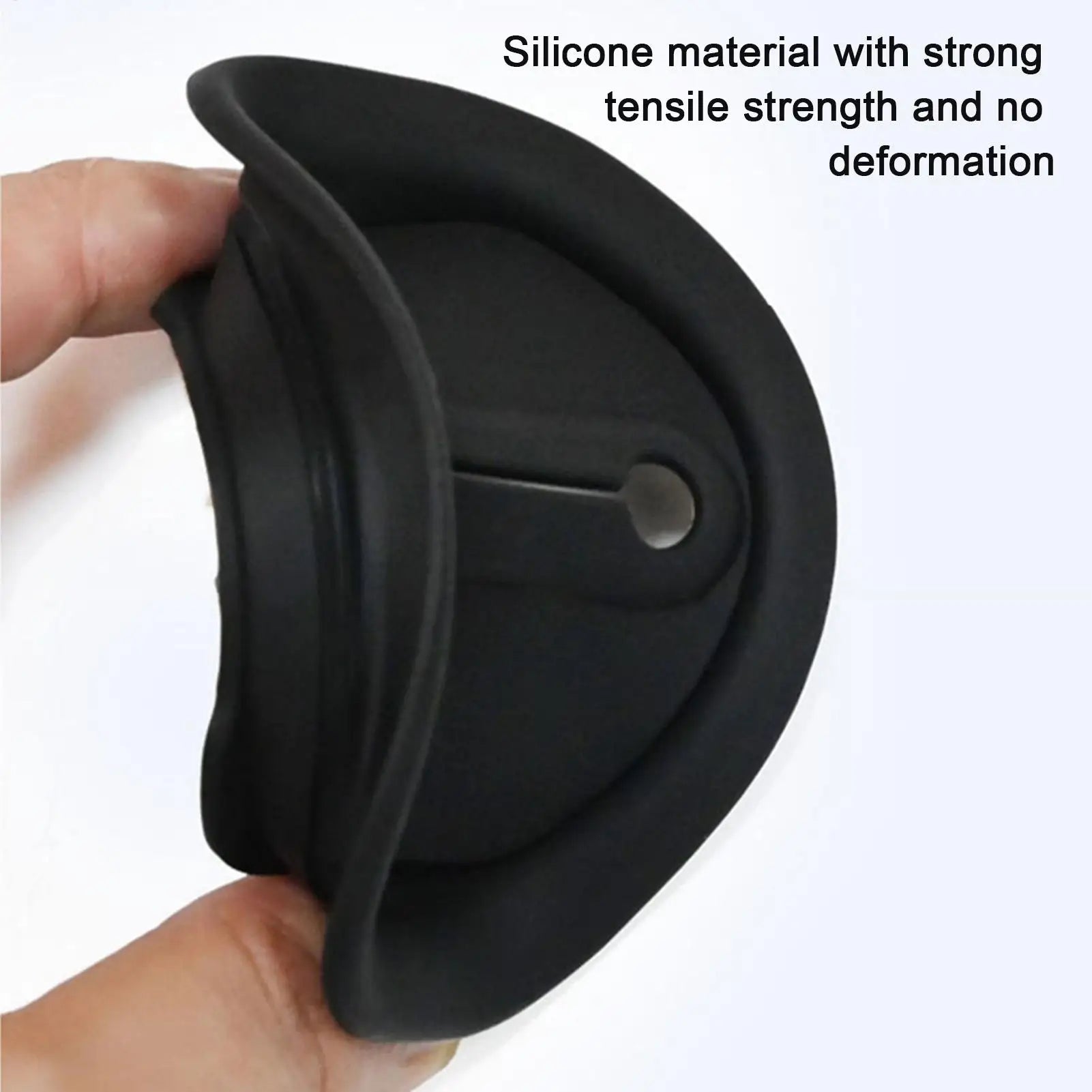 Car Door Latch Silicone Pad 4pcs Door Lock Cover Adhesive Latch Protector for Car All-Round Protective Vehicle Latch Cover Oasis Select