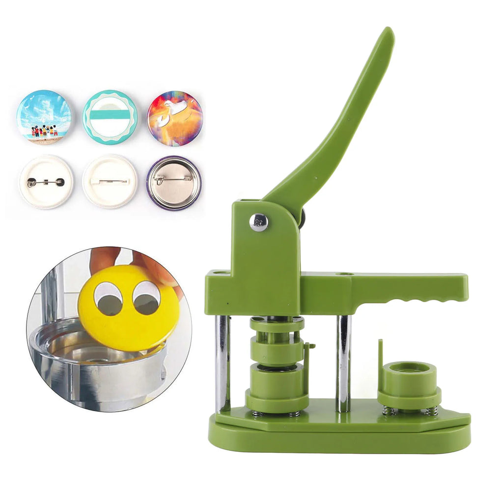Button Maker Machine 100 Sets Badges Button Pressing Machine for Present Family Button Making Press Machine Oasis Select