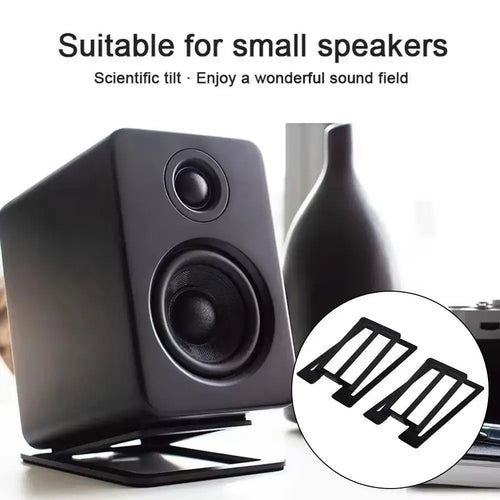 15° Tilt Desktop Speaker Stands – Universal Steel Desk Mounts Speaker Desk Stands Oasis Select