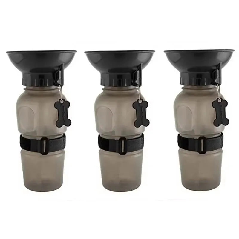 500ml Outdoor Squeeze Portable Pet Dog Water Bottle Large and Small Dog Travel Drinking Cup Supplies Suitable for Dogs and Cats Oasis Select gery-3pcs 500ml