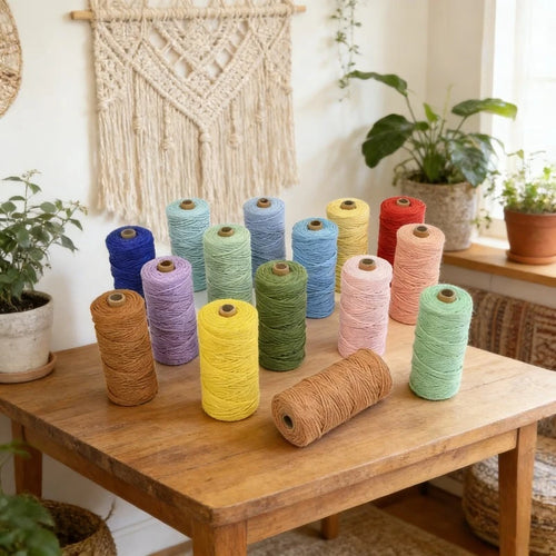 100m/Roll Natural Raffia Straw Yarn for Knitting Crocheting Paper Threads DIY Handmade Summer Sunhat Beach Bag Material Oasis Select