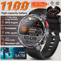 Ola Esporte Military Smartwatch 1.7" AMOLED GPS LED Flashlight