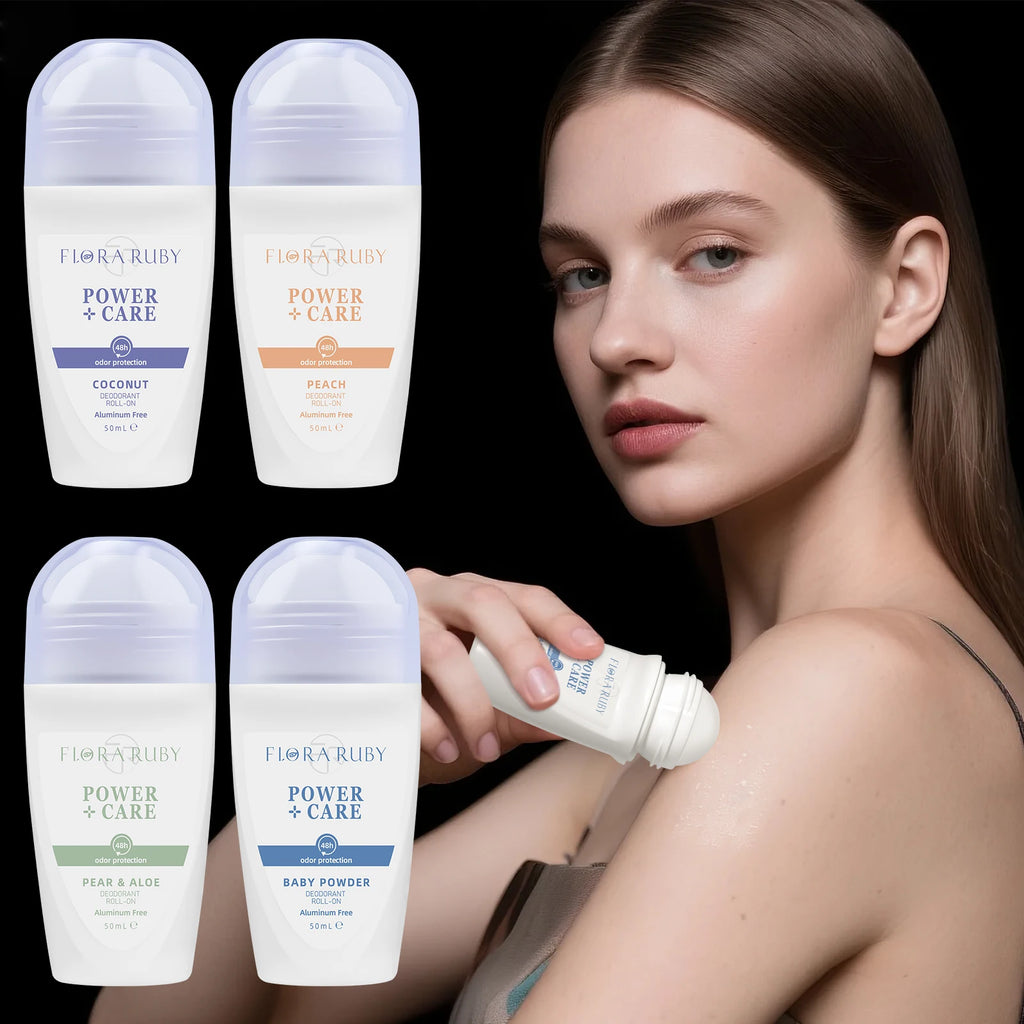 50ml Roll On Deodorant Whole Body Anti Sweat Deodorant Roller Ball Balm Refreshing Fragrance Underarm Armpit Body Remove Odor Oasis Select
