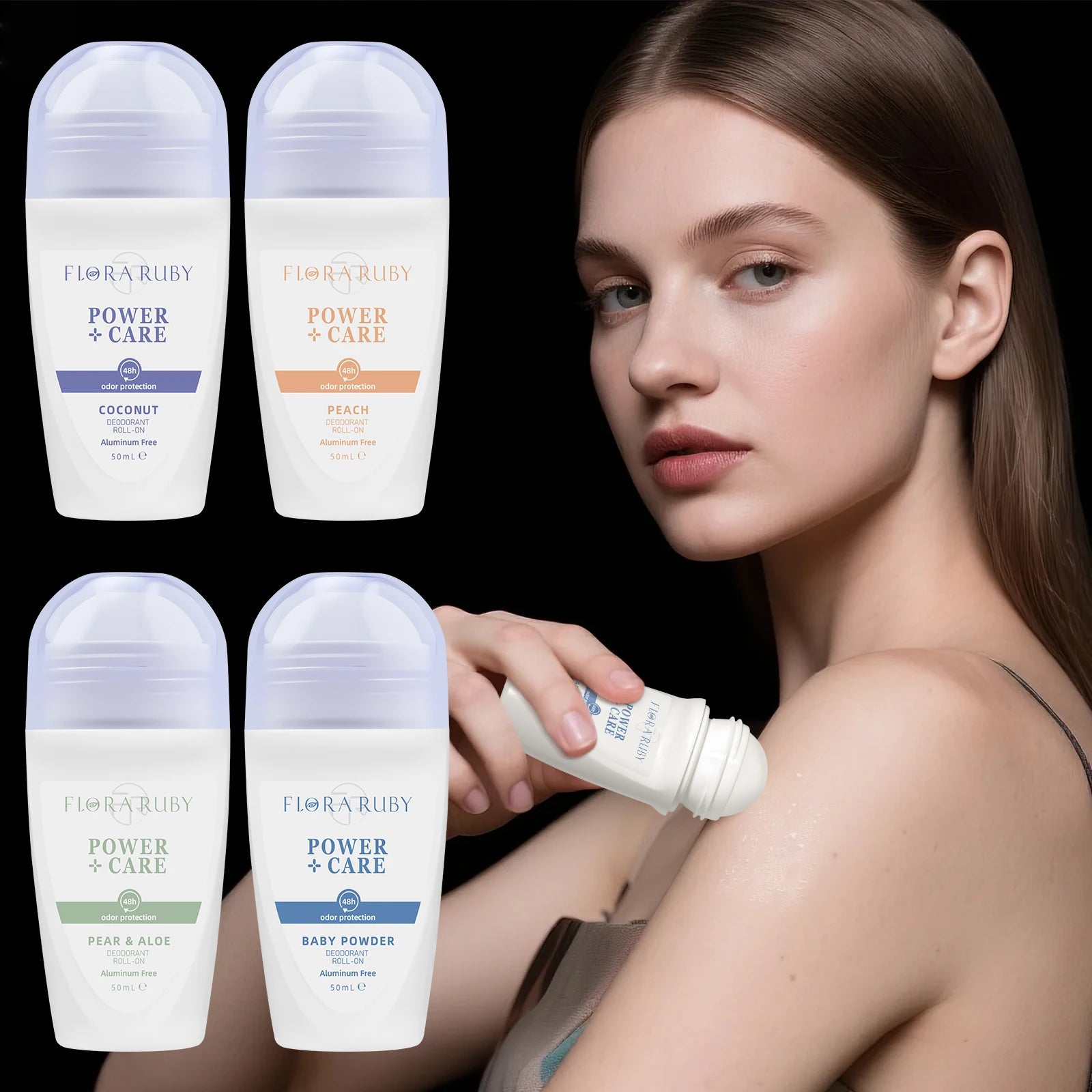 50ml Roll On Deodorant Whole Body Anti Sweat Deodorant Roller Ball Balm Refreshing Fragrance Underarm Armpit Body Remove Odor Oasis Select