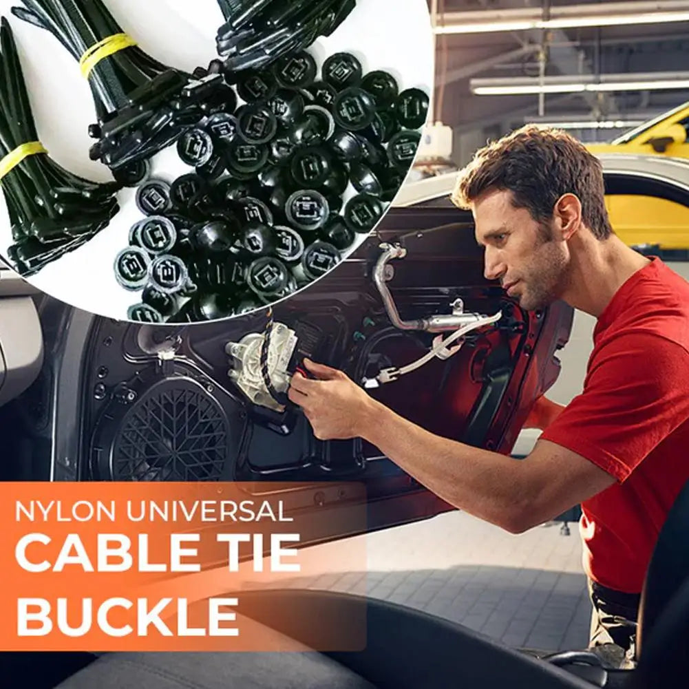 Nylon Cable Tie Buckle Car Fender Clip – Universal Fastener