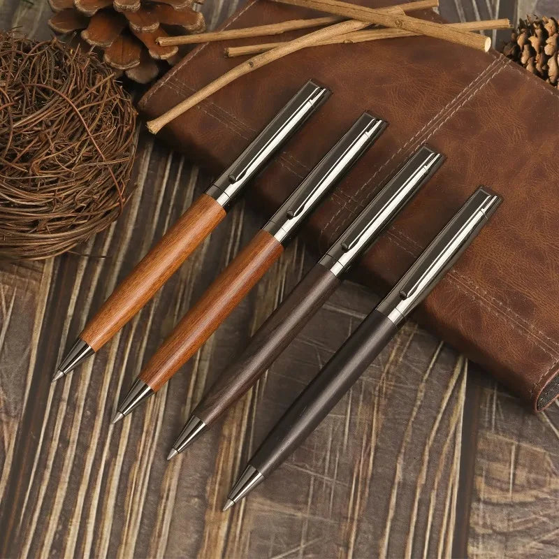 1pcs High End Wooden & Metal Ballpoint Pen Packed Stylish Premium Writing Accessory for Office and Business Present Oasis Select
