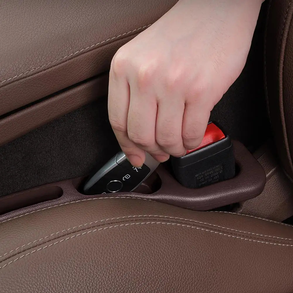 1Pair Car Seat Gap Filler Seat Crevice Storage Box Bag Between Seats Console Organizer Decoration Interior Auto Accessories Oasis Select
