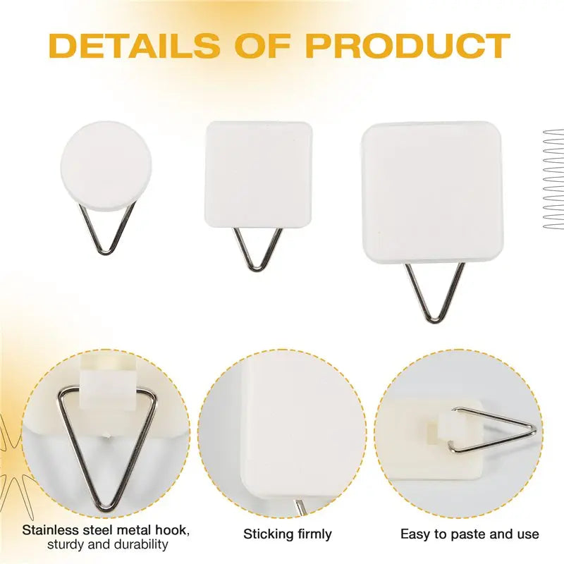 LIKE WISH 45Pcs Adhesive Picture Frame Foam Board Picture Hanger For Wall Art Photo Frame Bathroom Closet Kitchen Home Door Oasis Select