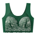 Sexy Bra Thin Lace Wireless Bra No Underwire Anti Shake Side Breast Reduction Seamless Underwear for Women Chinese Brand Oasis Select Dark Green 44