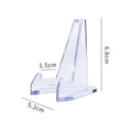 1Pcs Clear Acrylic Coin Display Stand Holders Small Easel Rack Trading Card Holder Support For Kpop Idol Card Organizer Oasis Select transparent