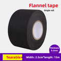 25MM*15M Auto Car Flannel Flannelette Adhesive Tape Wiring Harness Anti Rattle Self Adhesive Felt Tape Auto Repair Tools Oasis Select 25x15m