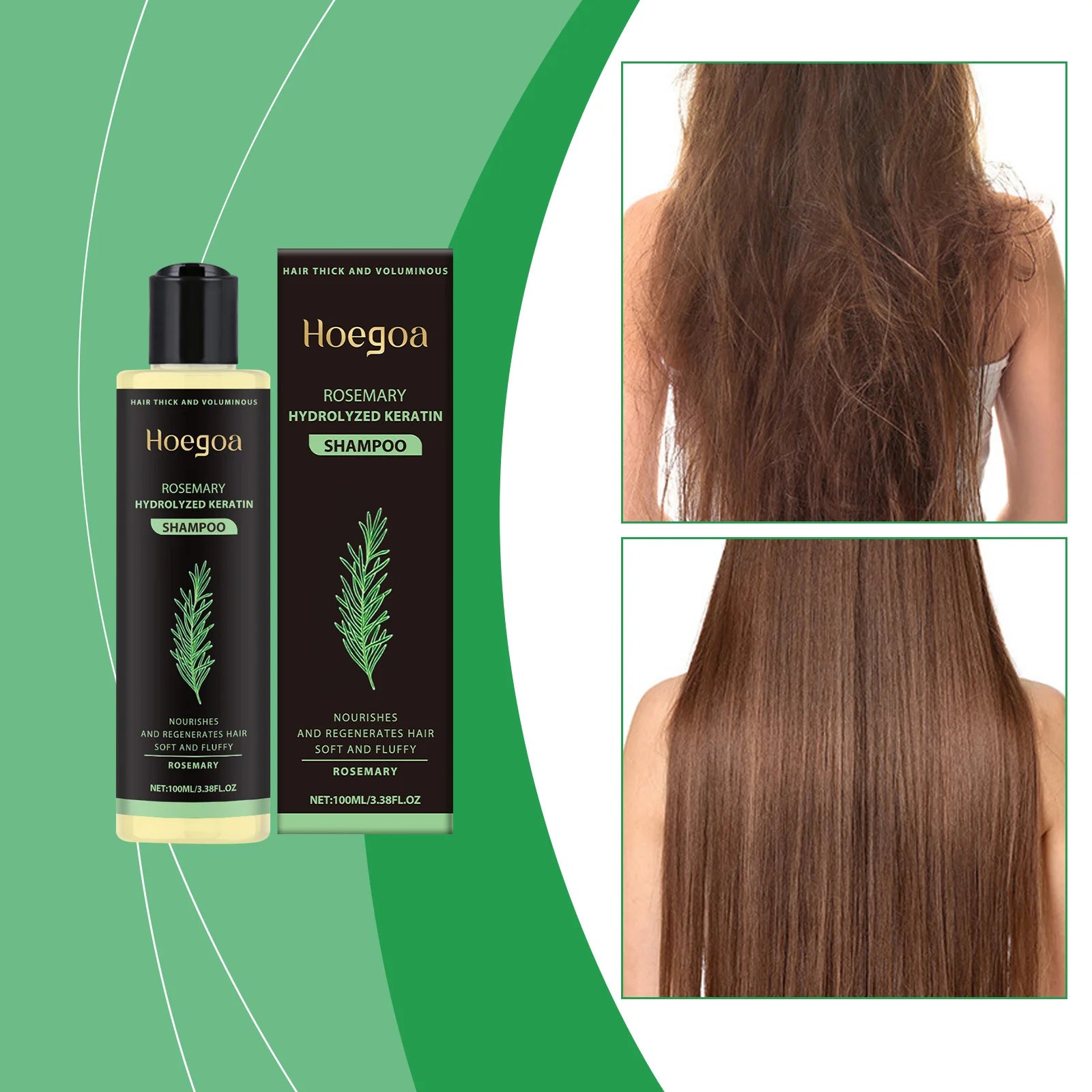 Rosemary Shampoo Hair Growth Deep Cleansing Scalp Anti Dandruff Oil Control Strengthening Root Nourish Hair Volumizing Shampoo Oasis Select