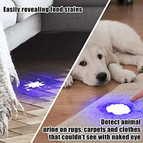 POCKETMAN 395nm UV Black Light Flashlight | Pet Stain Detector