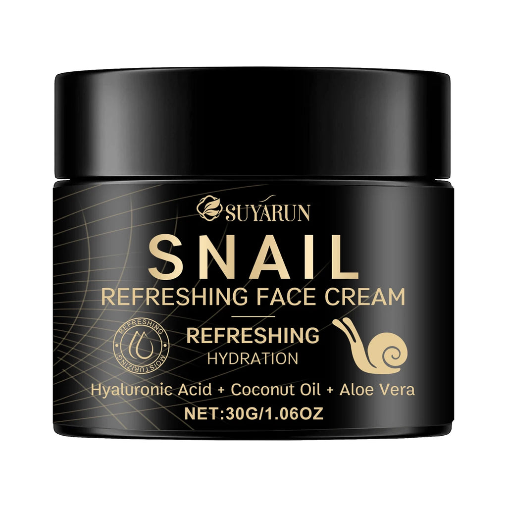 SUYARUN Retinol & Hyaluronic Acid Snail Cream - Anti-Aging Moisturizer for Face, Wrinkle Reduction, Brightening Skin Care. Oasis Select 30g